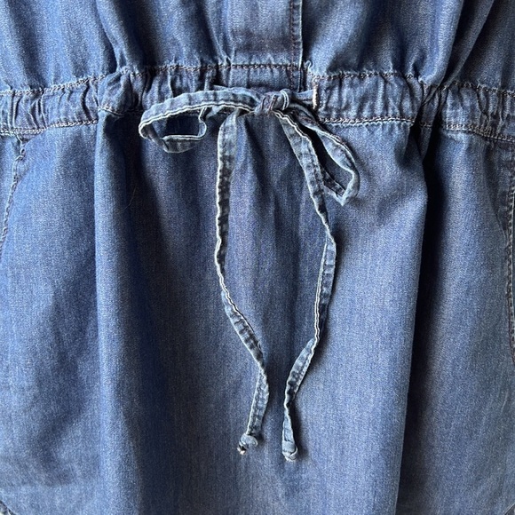 JESSICA Chambray Sleeveless Button Down Tunic Dress Size Small 8P - Picture 6 of 11